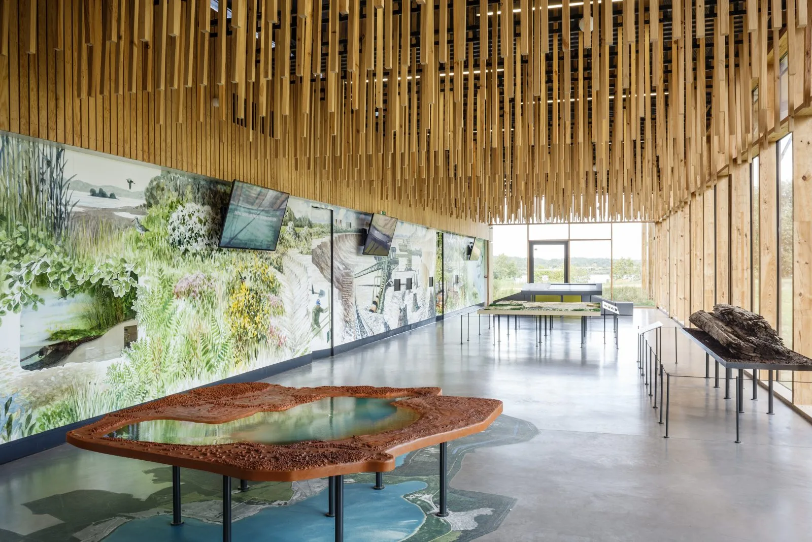 Aménagement et développement de la réserve naturelle d’Arjuzanx par ALEP, architectes-paysagistes, et INCA, architectes. Photo : Nicolas Castets