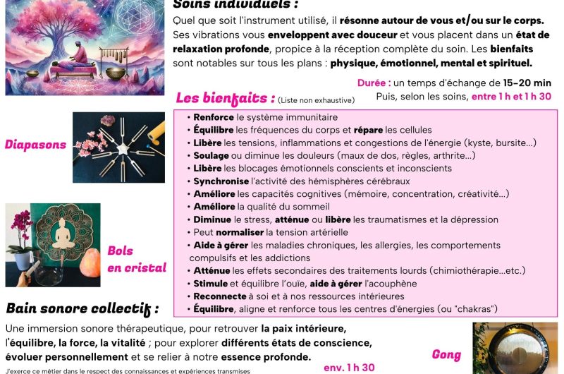 Flyer SONO – Flyer SONOTHERAPIE. Verso