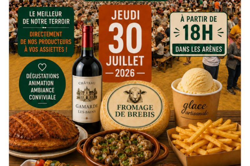 Affiche Les Tables Fermières 31 JUILLET