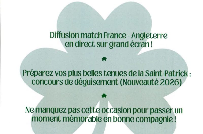 Baudignan – St Patrick (Programme) – 14 Mars