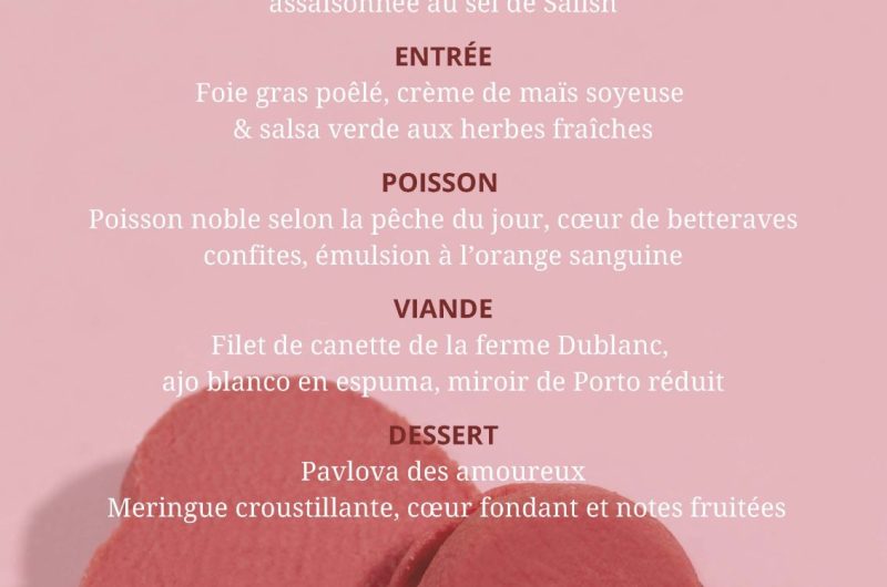 Bistro’Baya – Menu Saint Valentin 2026