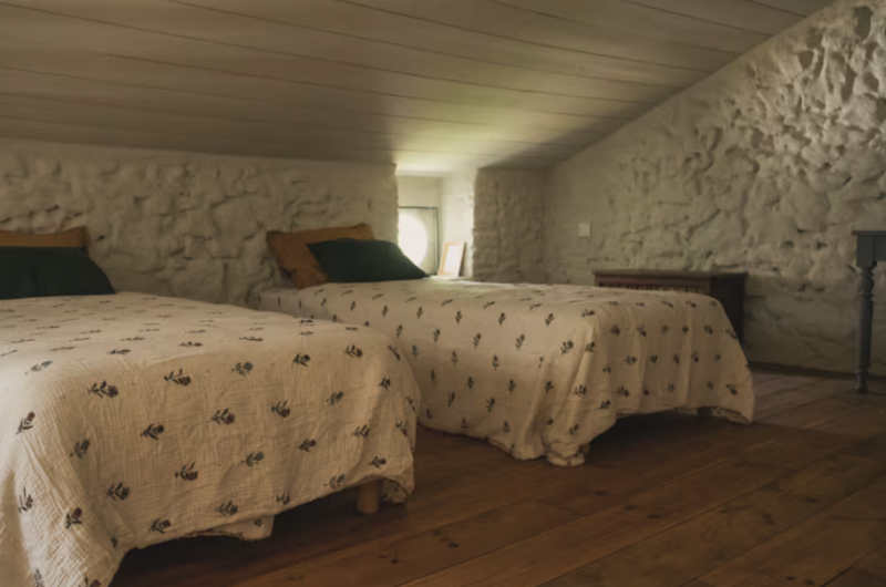 Chambre Lits simples Maison Mirabelle Gamarde ©Baghi