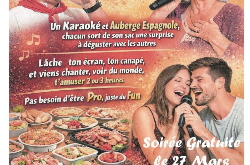 Chantons cool  karaoké et auberge espagnol 27 03 2026
