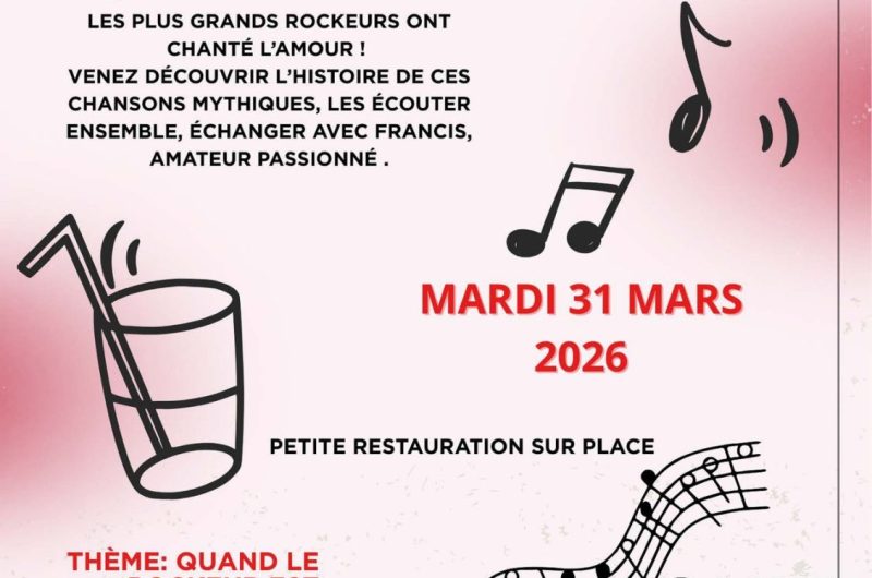 Créon d’Armagnac – Les causeries rock du Café – 31 Mars