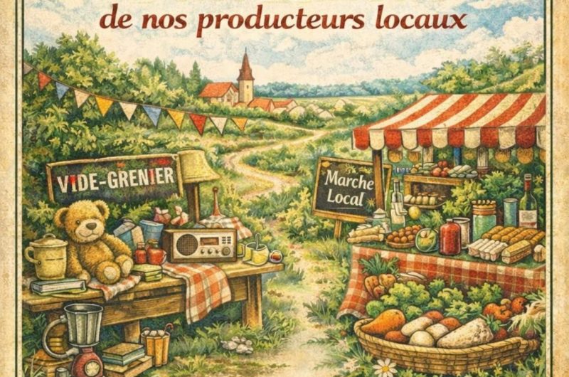 Créon d’Armagnac – Vide grenier et Petit marché producteurs locaux – 8 Mai