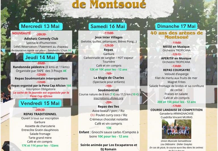 Fêtes Montsoué 2026
