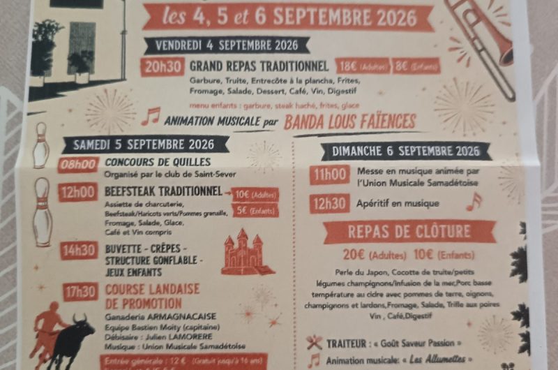 Fêtes Sarraziet 2026