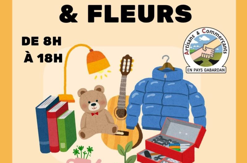 Gabarret – Vide grenier & fleurs – 10 Mai