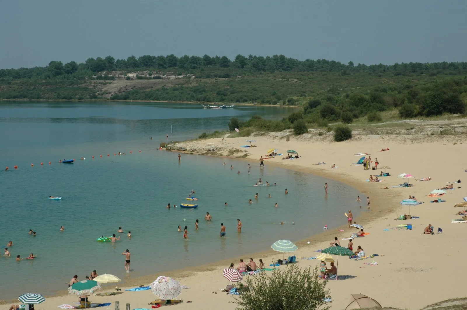 A Arjuzanx, la piste du lac