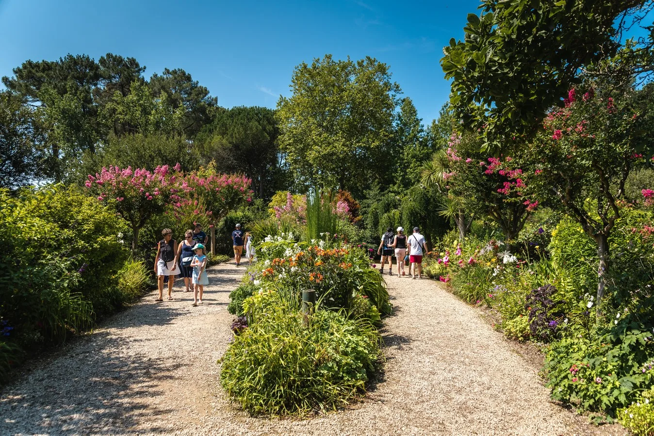 A Mimizan, sentier de la Promenade Fleurie