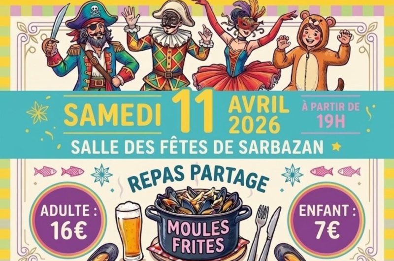 Sarbazan – Soirée dansante et déguisée – 11 Avril