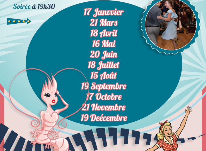 Soirée swing et rock Coquette La Crevette