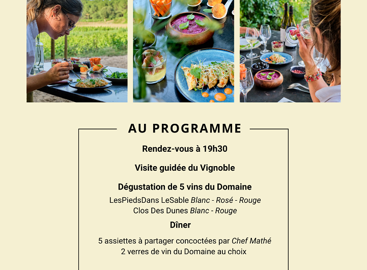 Table ephemere Domaine la Pointe