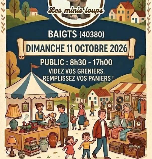 Vide grenier BAigts 11 OCT
