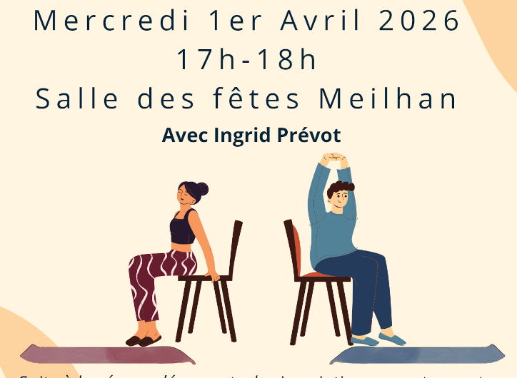 Visuel yoga sur chaise