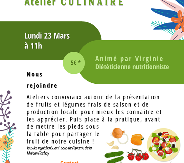 affiche CULINAIRE presentation 03-23