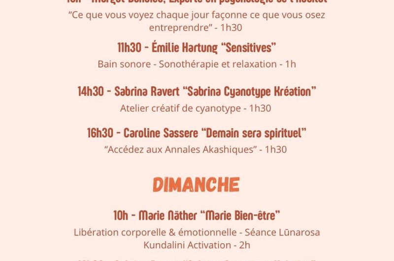 programme salon bien être